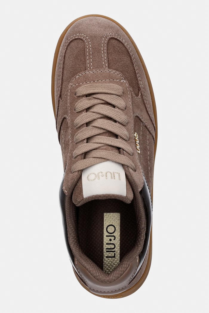 Liu Jo CONNOR 01 sneakers detské semišové hnedá BF6045PX245S3448