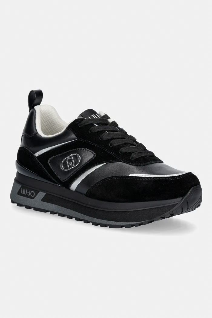 Liu Jo LIU JO MAXI WONDER 97 sneakers dámske kožené čierna BF6005PX31022222