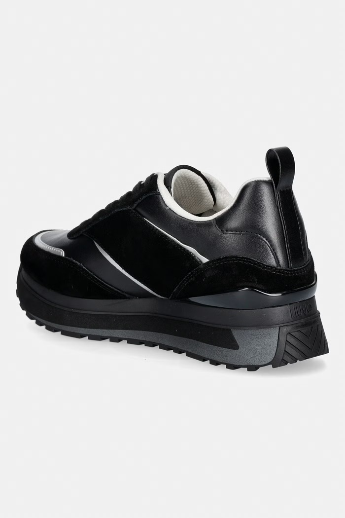 Obuv Liu Jo LIU JO MAXI WONDER 97 sneakers dámske kožené BF6005PX31022222 čierna