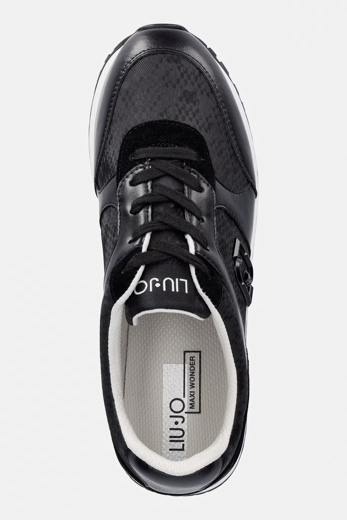 LIU JO MAXI WONDER PLUS 02 sneakersy damskie Liu Jo BF6011PX90222222 czarny