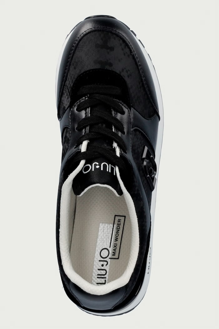 LIU JO MAXI WONDER PLUS 02 sneakersy damskie Liu Jo BF6011PX90222222 czarny