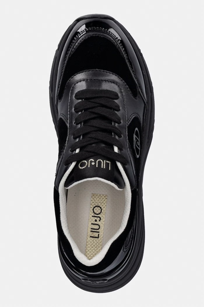 Liu Jo LJ01 01 sneakers dámske kožené čierna BF6031P030422222