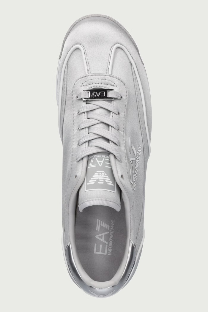Sneakersy damskie EA7 Emporio Armani AF28087.7W001629 srebrny