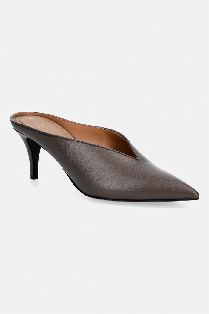 Stella McCartney MULE 65 klapki na szpilce damskie czarny 810685.AP0280