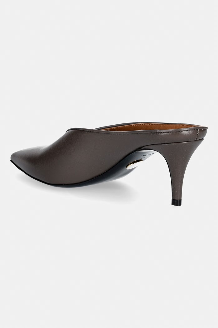 Obuwie Stella McCartney MULE 65 klapki na szpilce damskie 810685.AP0280 czarny