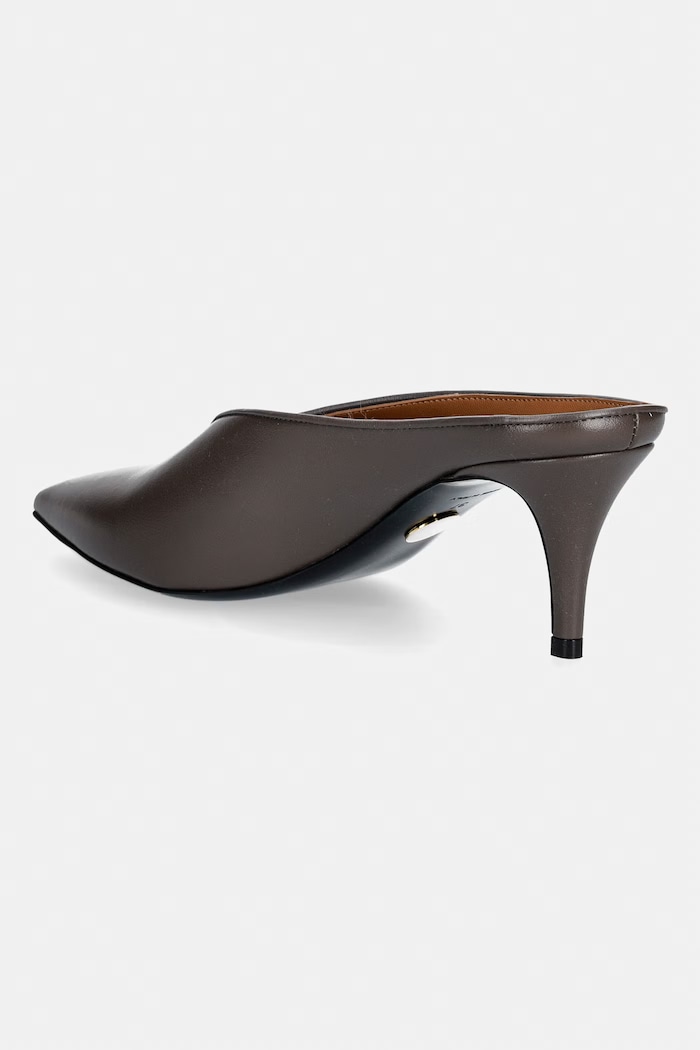 Obuwie Stella McCartney MULE 65 klapki na szpilce damskie 810685.AP0280 czarny