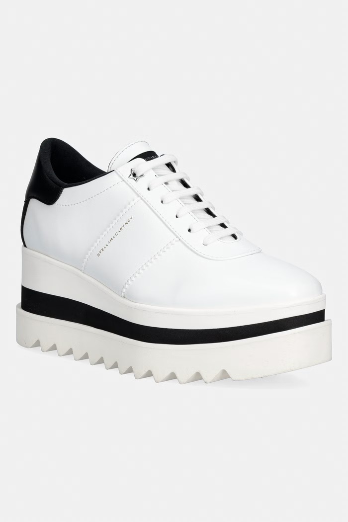 Stella McCartney SNEAKELYSE ALTER sneakersy na platformie damskie biały 810611.AP0AMO