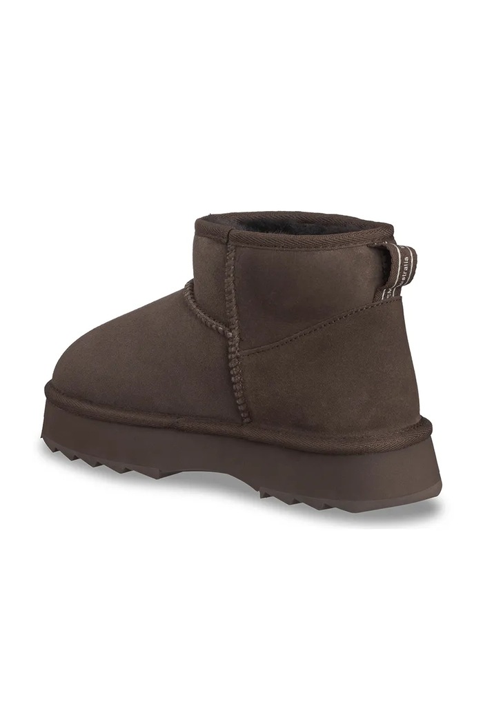Obuća Emu Australia Sharky Micro Flatform zimske čizme za žene od brušene kože W13304.CHOC smeđa