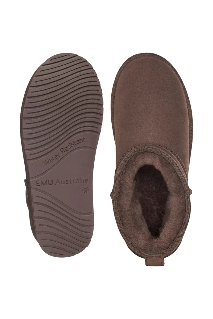 Stinger Micro Flatform 2.0 zimske čizme za žene od brušene kože Emu Australia smeđa W13296.CFON