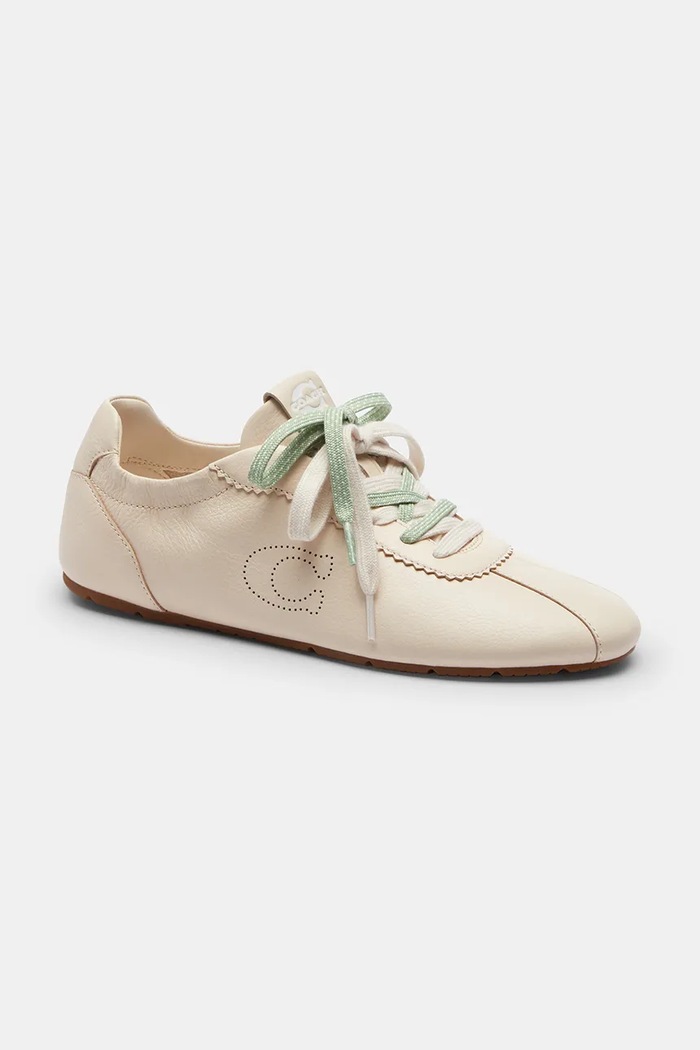 Coach Soft Sneaker sneakersy damskie skórzane CEE51.CHK beżowy AW26