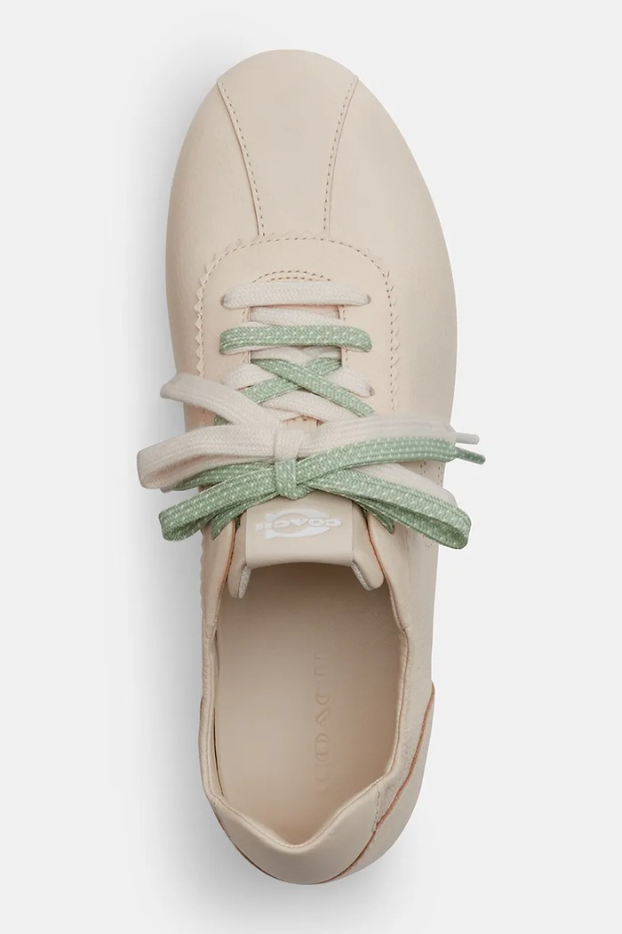 Coach Soft Sneaker sneakersy damskie skórzane beżowy CEE51.CHK