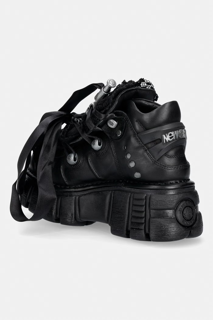 Obuwie New Rock CRUST NEGRO, TOWER buty damskie skórzane M.106MXL.C2 czarny