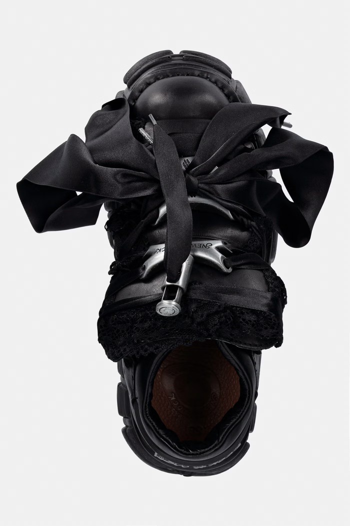 New Rock CRUST NEGRO, TOWER buty damskie skórzane czarny M.106MXL.C2