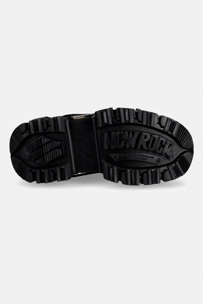 New Rock workery damskie skórzane ITALI NEGRO, NOMADA NEGRO, ORIFICIO M.TANK007.S1 czarny
