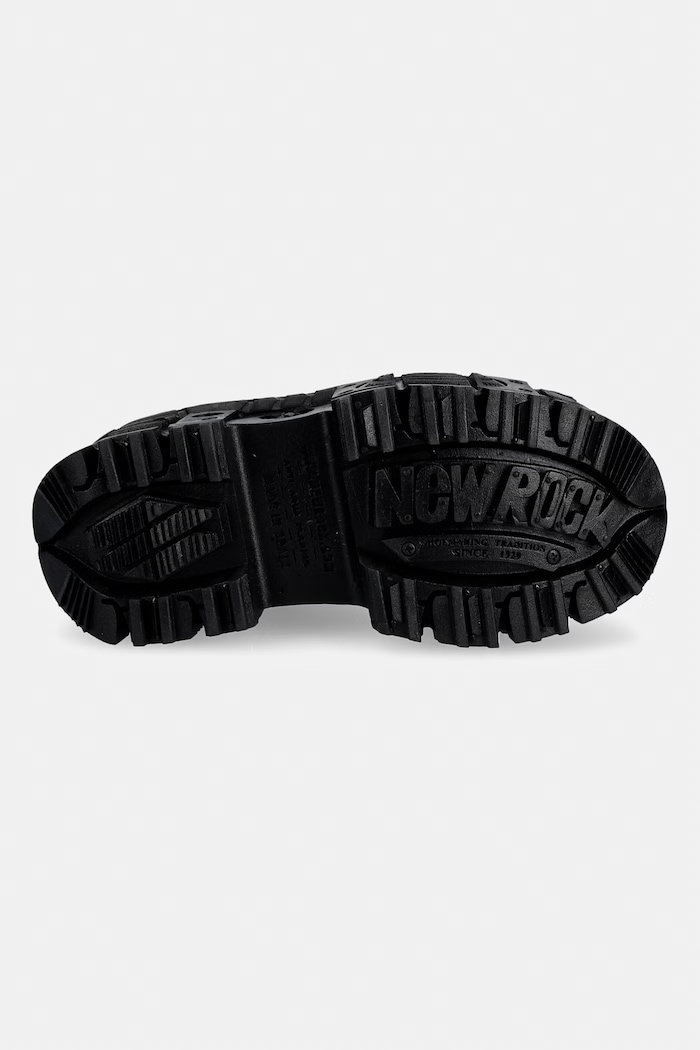 New Rock workery na platformie damskie ECO FLOR, TANK CASCO M.WALL005.V36 czarny