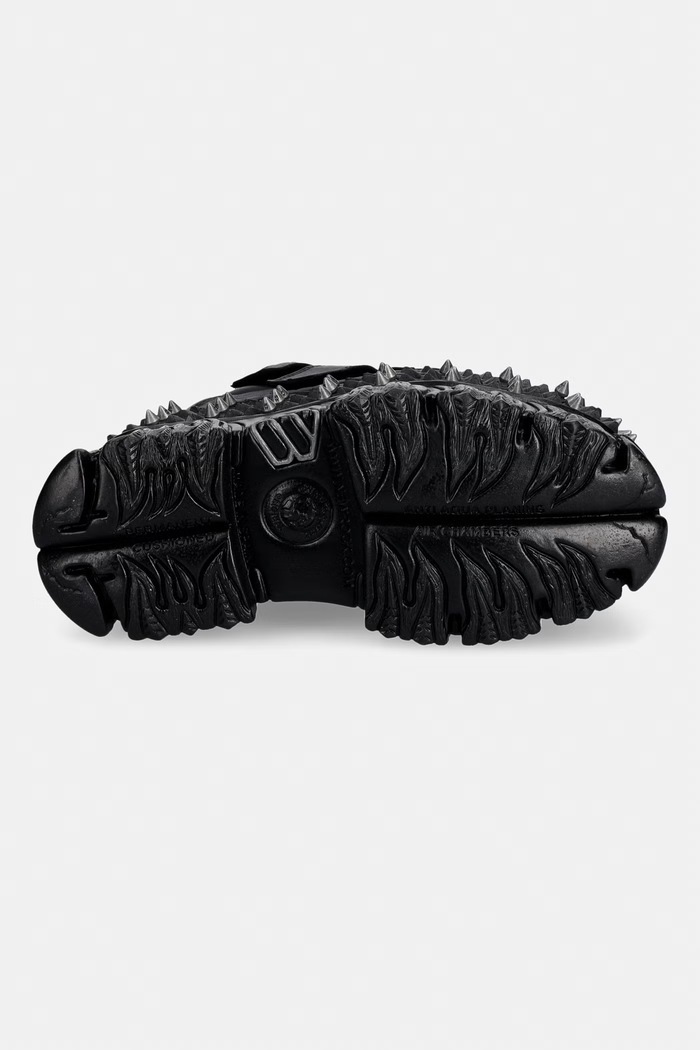 New Rock CRUST NEGRO NEGRO, FIRE CASCO sneakersy damskie skórzane M.WALL285.C4 czarny