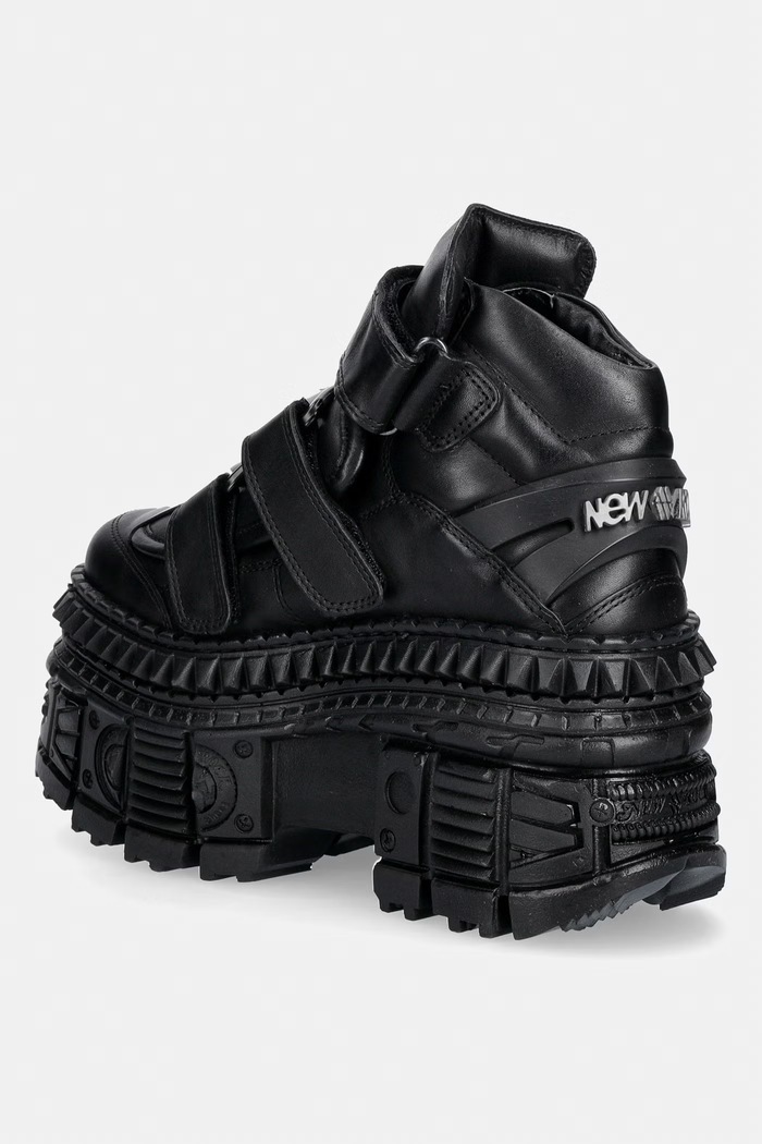 Obuwie New Rock CRUST NEGRO NEGRO, TANK CASCO buty damskie skórzane M.WALL285.S1 czarny