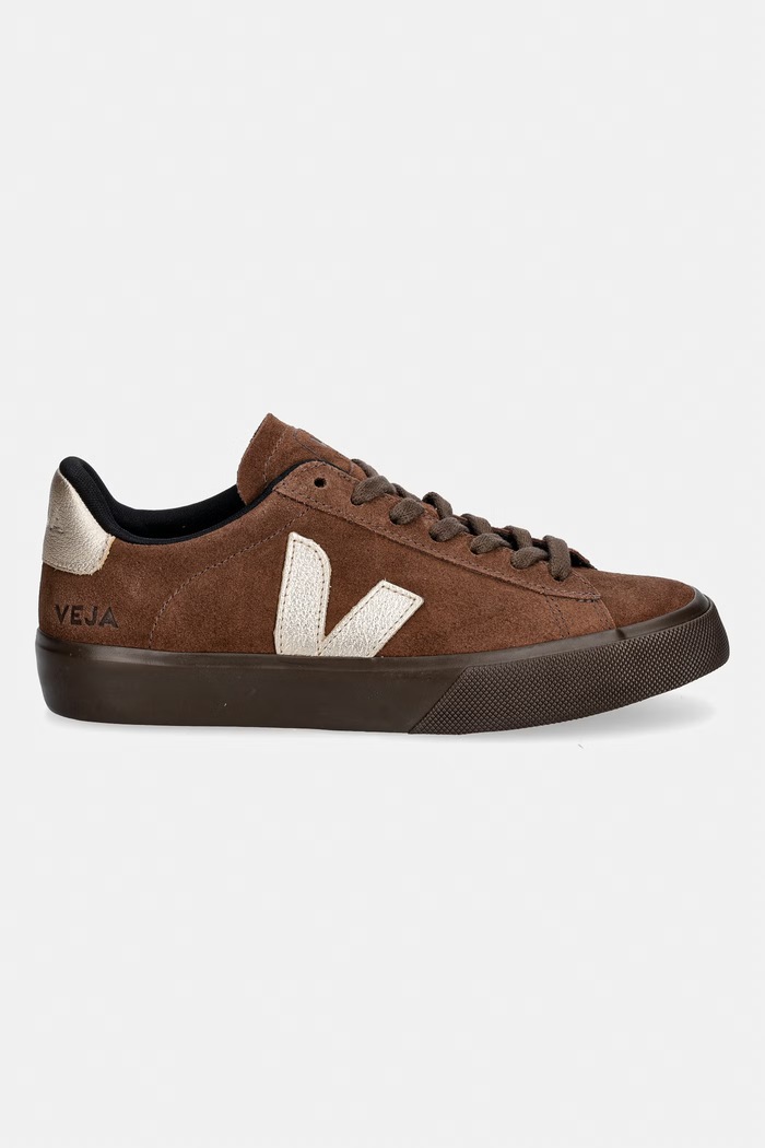Veja CAMPO SUEDE sneakers da donna in scamoscio CP0321810A marrone AW26