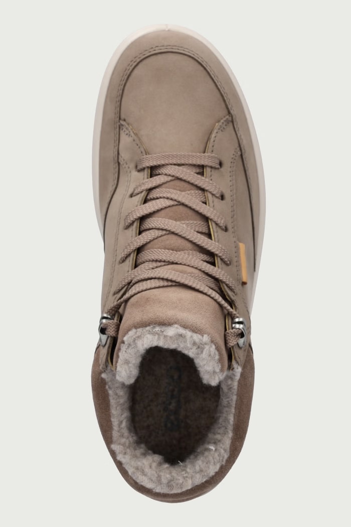 Soft 7 sneakers dámske kožené Ecco 450493.02674 béžová