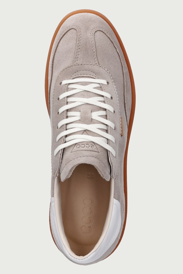 Soft 11 sneakersy damskie zamszowe Ecco 235813.61577 beżowy
