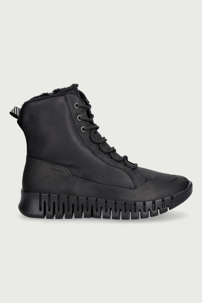 Ecco Členkové čižmy dámske kožené Gruuv W 218363.51052 čierna AW26