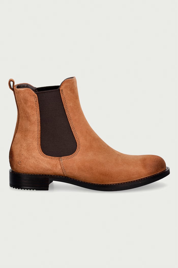 Ecco Μπότες τσέλσι Γυναικείες nubuck Sartorelle 25 266503.15034 καφέ AW26
