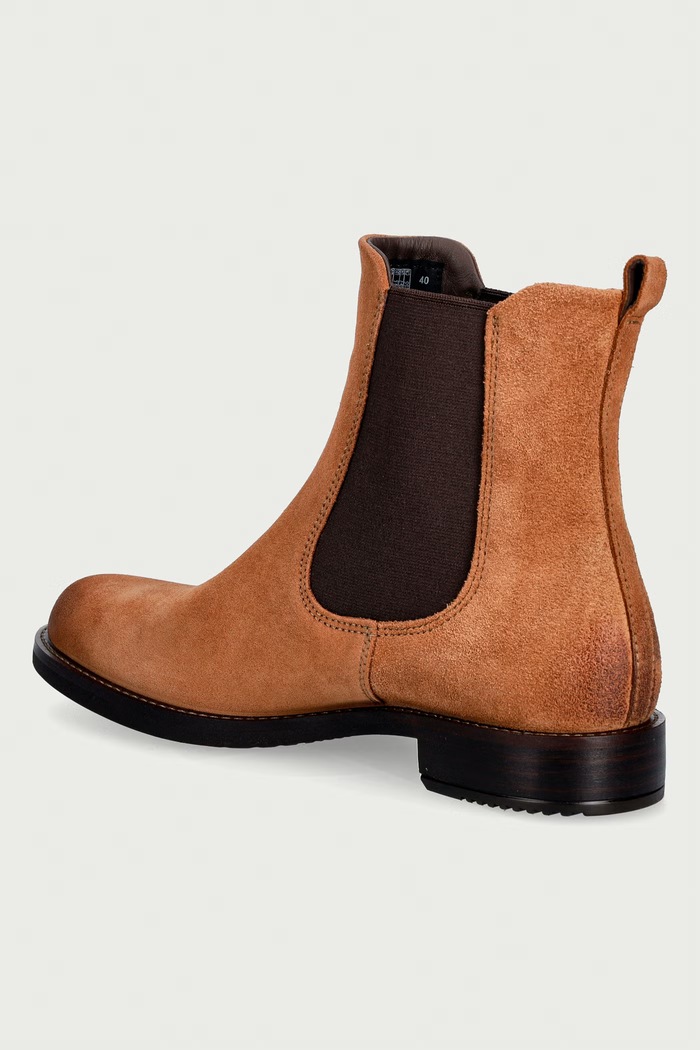 Παπούτσια Ecco Μπότες τσέλσι Γυναικείες nubuck Sartorelle 25 266503.15034 καφέ