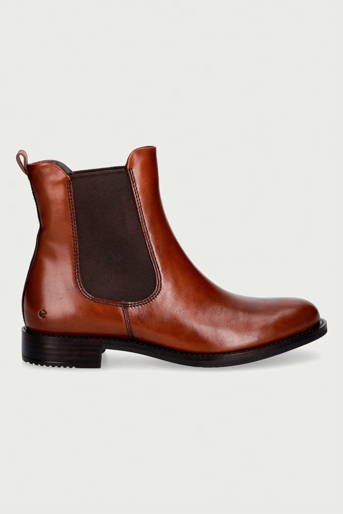 Ecco ženski usnjeni gležnjarji Sartorelle 25 266503.01014 rjava AW26