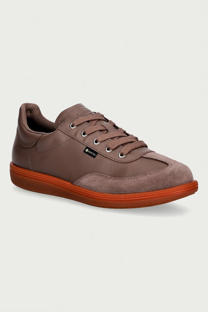 Ecco Soft 11 sneakers γυναικεία δερμάτινα καφέ 235833.61856