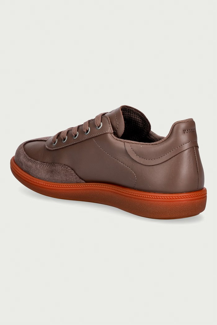 Παπούτσια Ecco Soft 11 sneakers γυναικεία δερμάτινα 235833.61856 καφέ