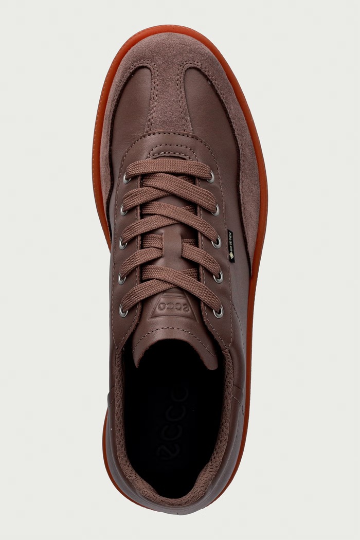 Ecco Soft 11 sneakers γυναικεία δερμάτινα καφέ 235833.61856
