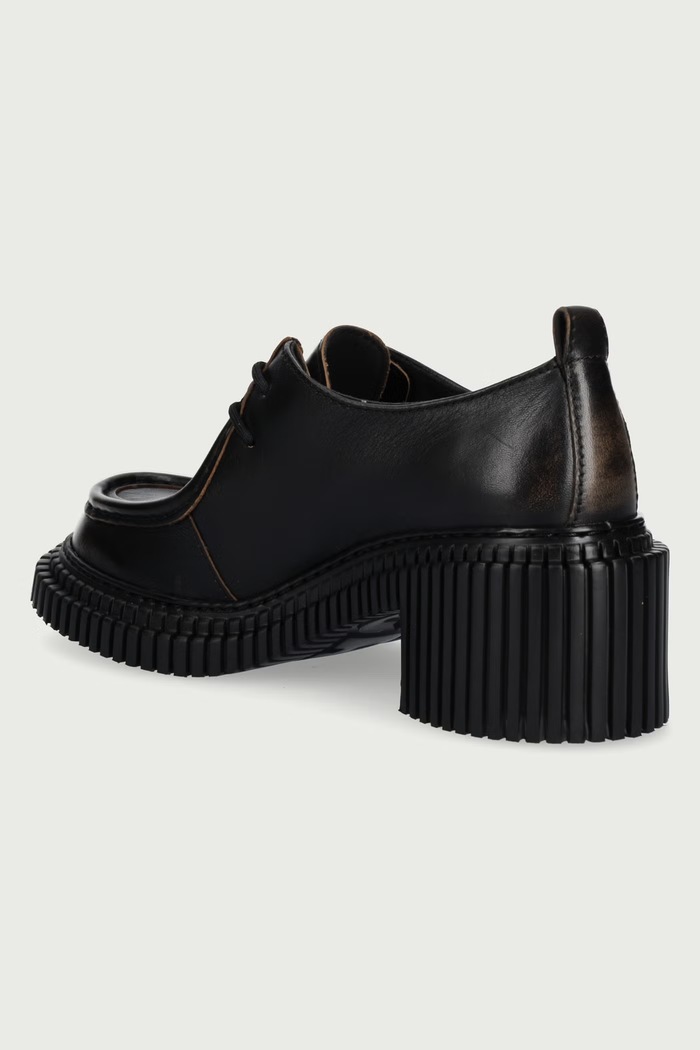 Обувки Camper Половинки обувки дамски от кожа Pix London K201961.002 черен