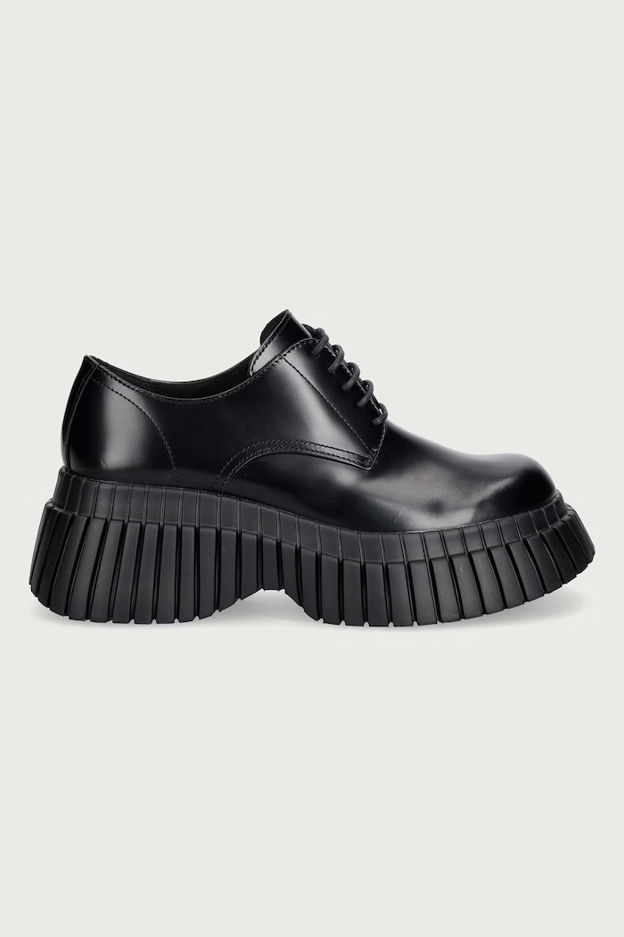 Camper Półbuty damskie skórzane Pix BCN K201949.001 czarny AW26