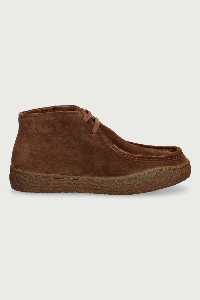 Camper Половинки обувки дамски от велур Peu Tereno K400813.006 кафяв AW26