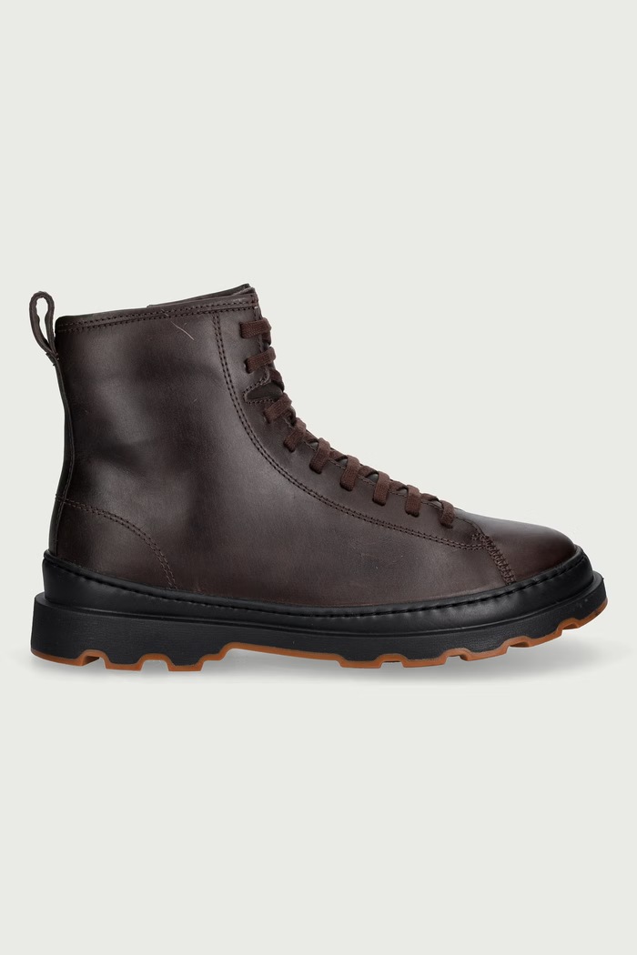 Camper Gležnjače za žene od kože Brutus+ K400816.015 smeđa AW26