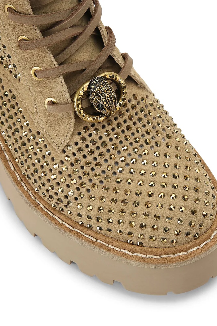Obuwie Kurt Geiger London botki męskie zamszowe Chelsea Perf Boot 4731448209 beżowy