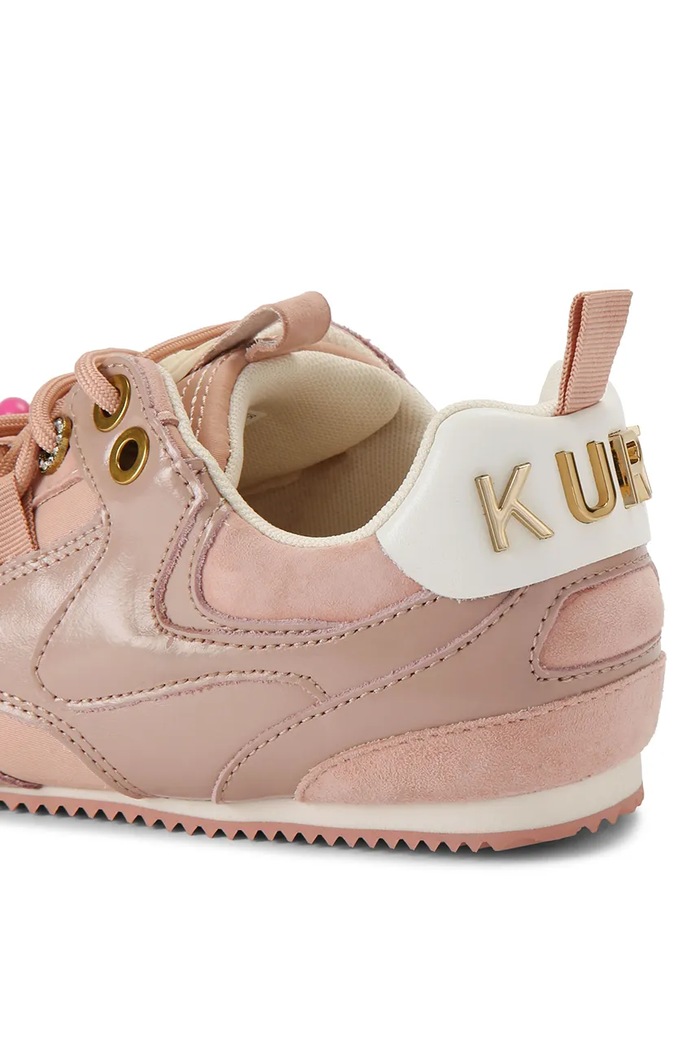 Kurt Geiger London Kurt Bead Slim Runner sneakersy damskie skórzane różowy 5853096129