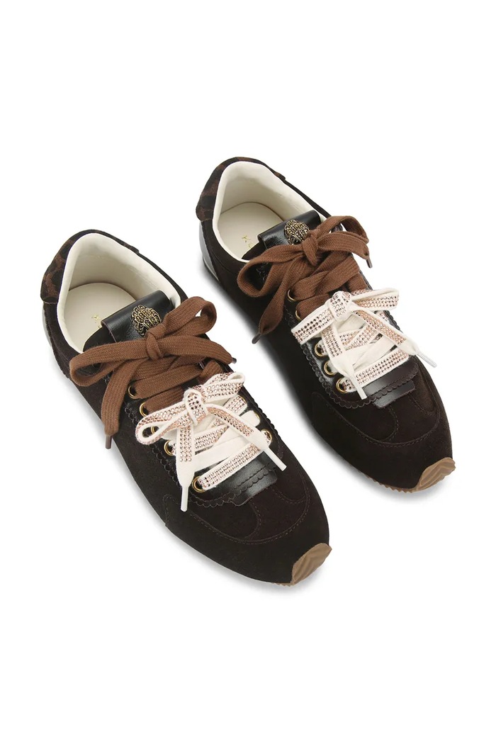 Kurt Geiger London Islington Sneaker sneakersy damskie zamszowe 4396039029 czarny AW26
