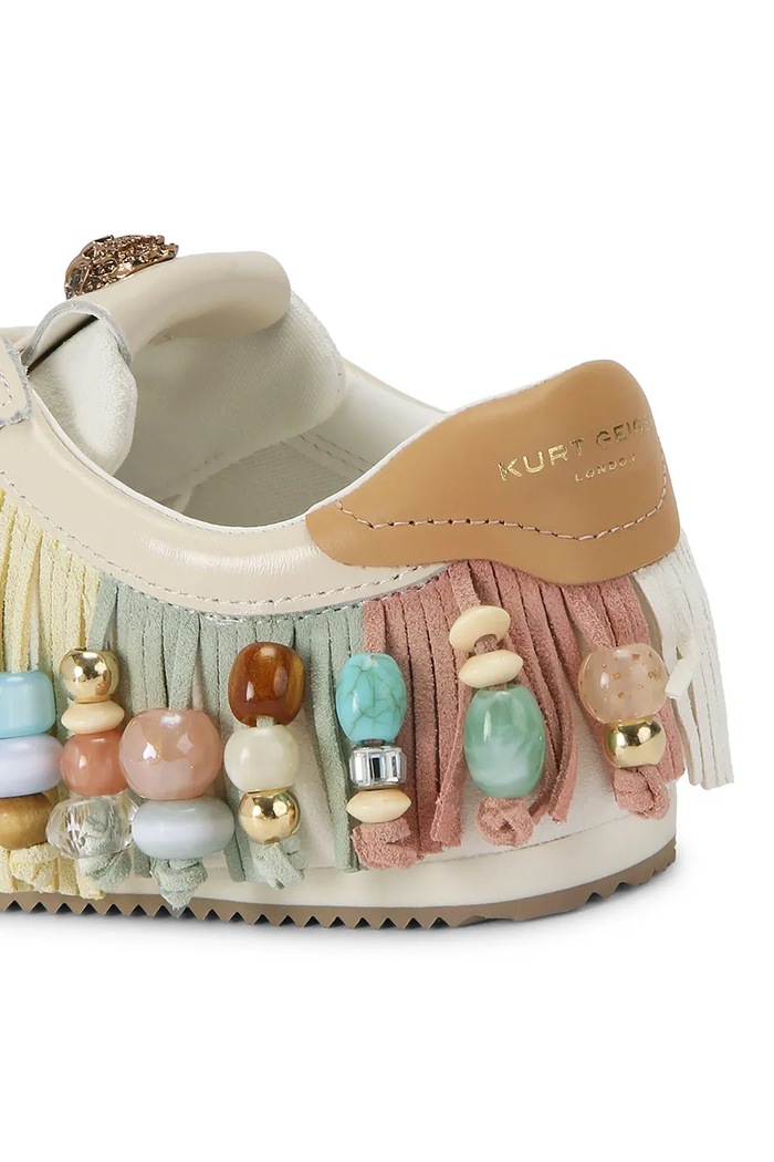 Kurt Geiger London Islington Beaded Tassel sneakersy damskie beżowy 4725845019
