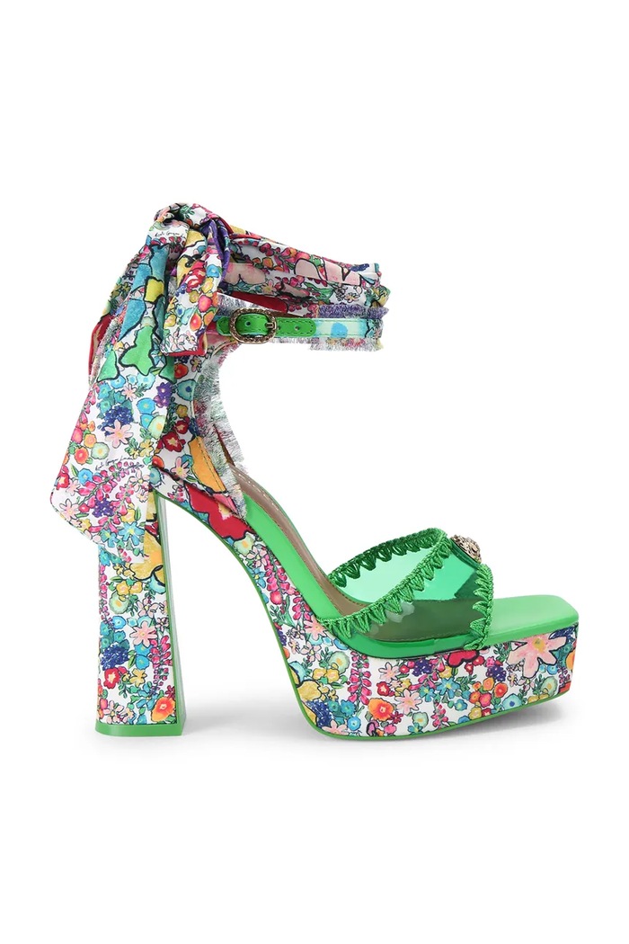 Kurt Geiger London sandały na słupku Vinyl Tie Platform multicolor 5867869080