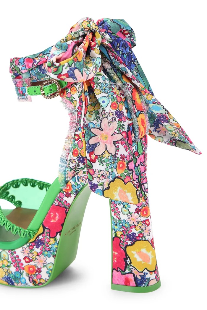 Kurt Geiger London sandały na słupku Vinyl Tie Platform multicolor 5867869080
