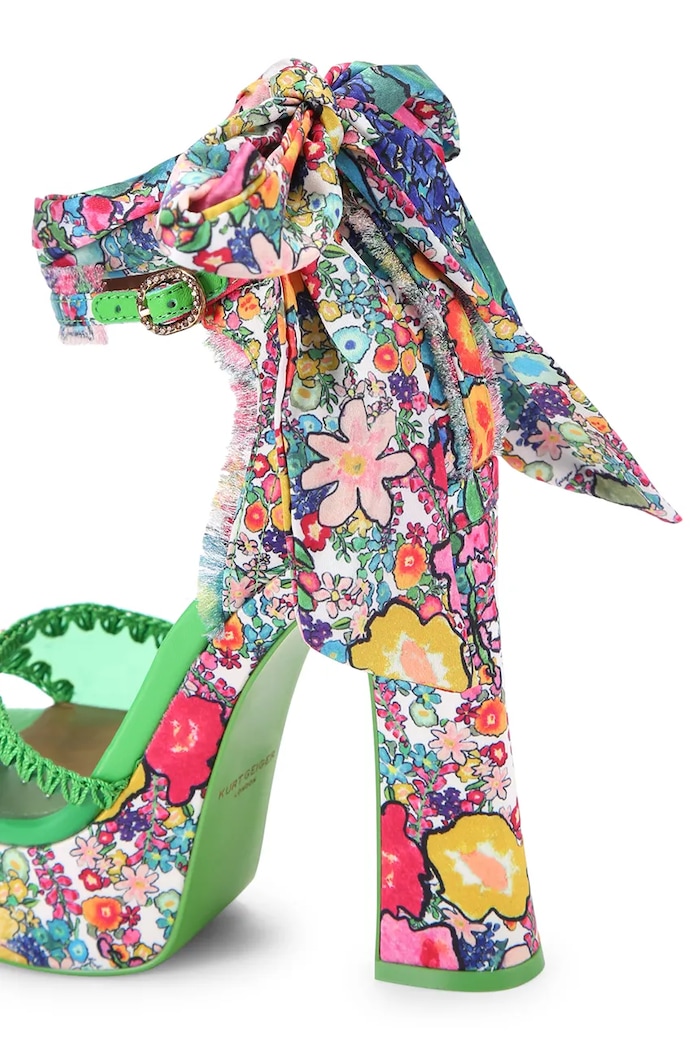 Kurt Geiger London sandały na słupku Vinyl Tie Platform multicolor 5867869080