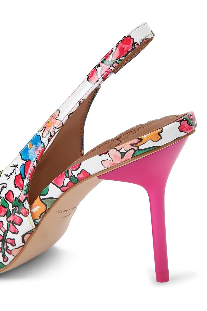 Obuwie Kurt Geiger London szpilki skórzane Large Eagle Sling 5386419309 multicolor