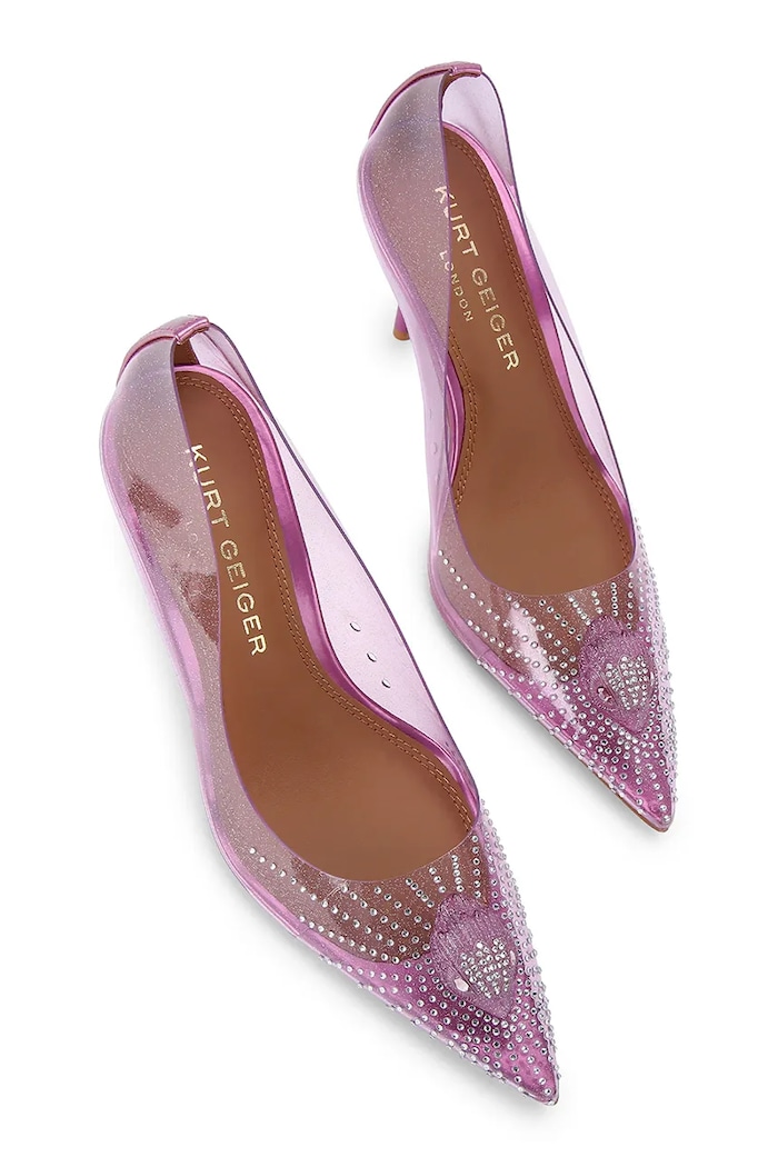 Kurt Geiger London szpilki Eagle Vinyl Court Viola 5798892979 fioletowy AW26