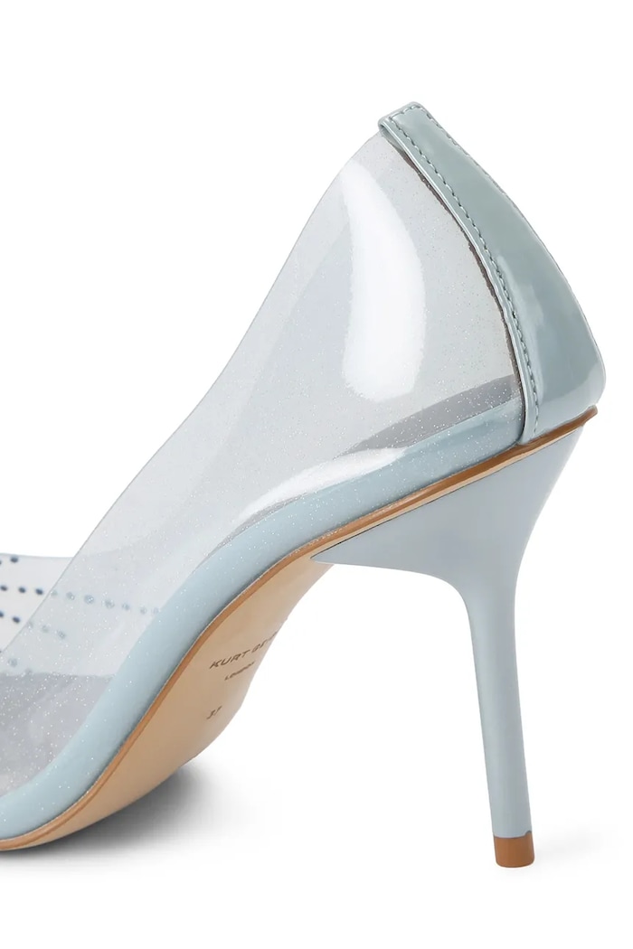 Obuwie Kurt Geiger London szpilki Eagle Vinyl Court Pale Blue 5798883979 niebieski