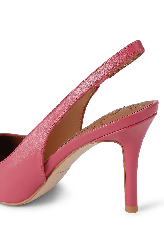Obuwie Kurt Geiger London szpilki skórzane Belgravia Sling 85 Pink Comb Leather 5595357109 różowy