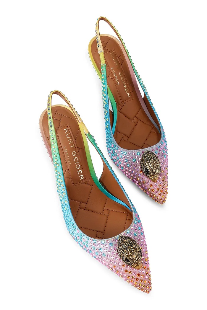 Kurt Geiger London szpilki Belgravia Sling 85 Other Fabric 5595399609 multicolor AW26