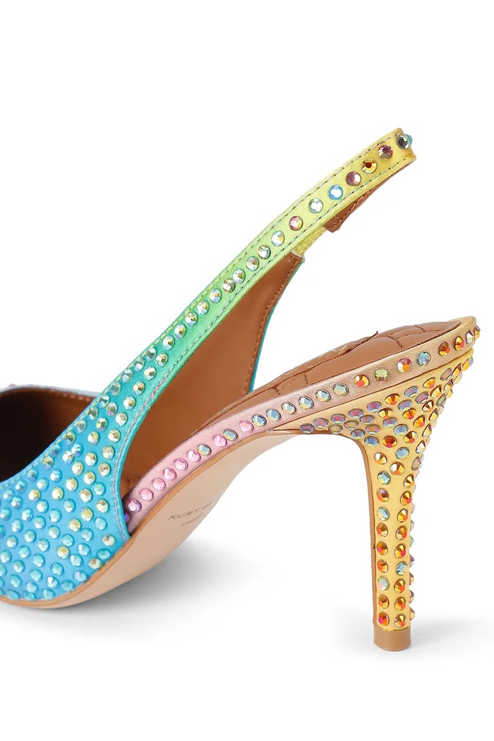 Obuwie Kurt Geiger London szpilki Belgravia Sling 85 Other Fabric 5595399609 multicolor