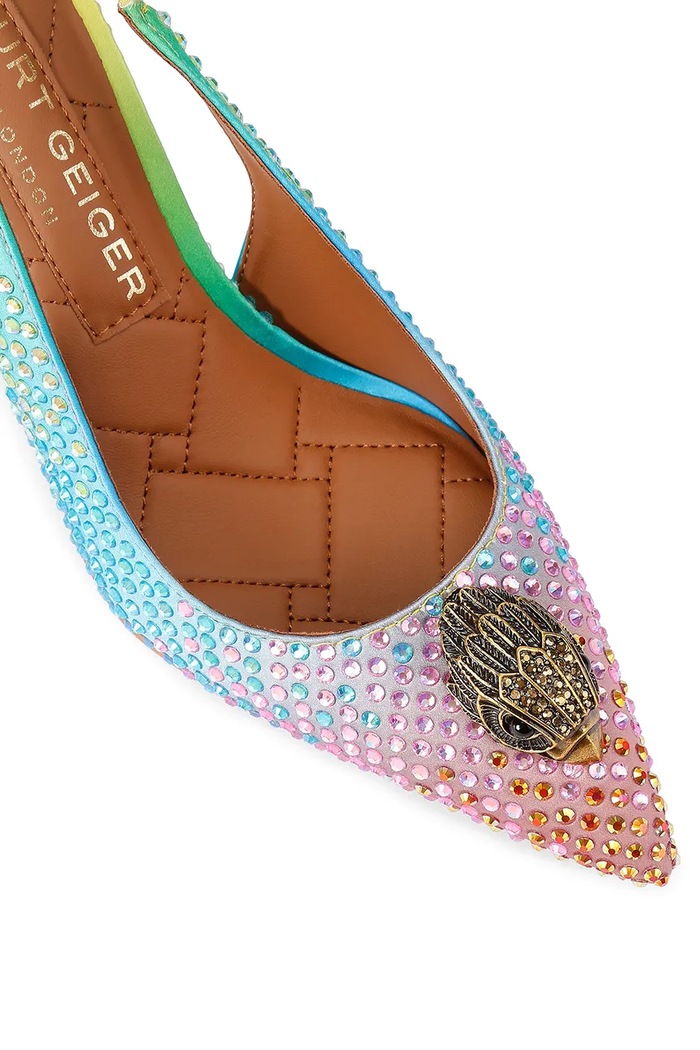 Kurt Geiger London szpilki Belgravia Sling 85 Other Fabric multicolor 5595399609