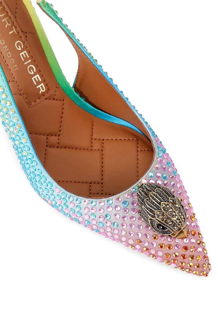 Kurt Geiger London szpilki Belgravia Sling 85 Other Fabric multicolor 5595399609